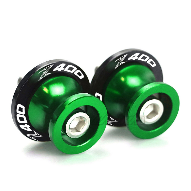 M8 Z400 Bobine braț oscilant pentru motociclete Suport din spate șuruburi Glisoare Accesorii din aluminiu CNC pentru Kawasaki Z400 2018 2019