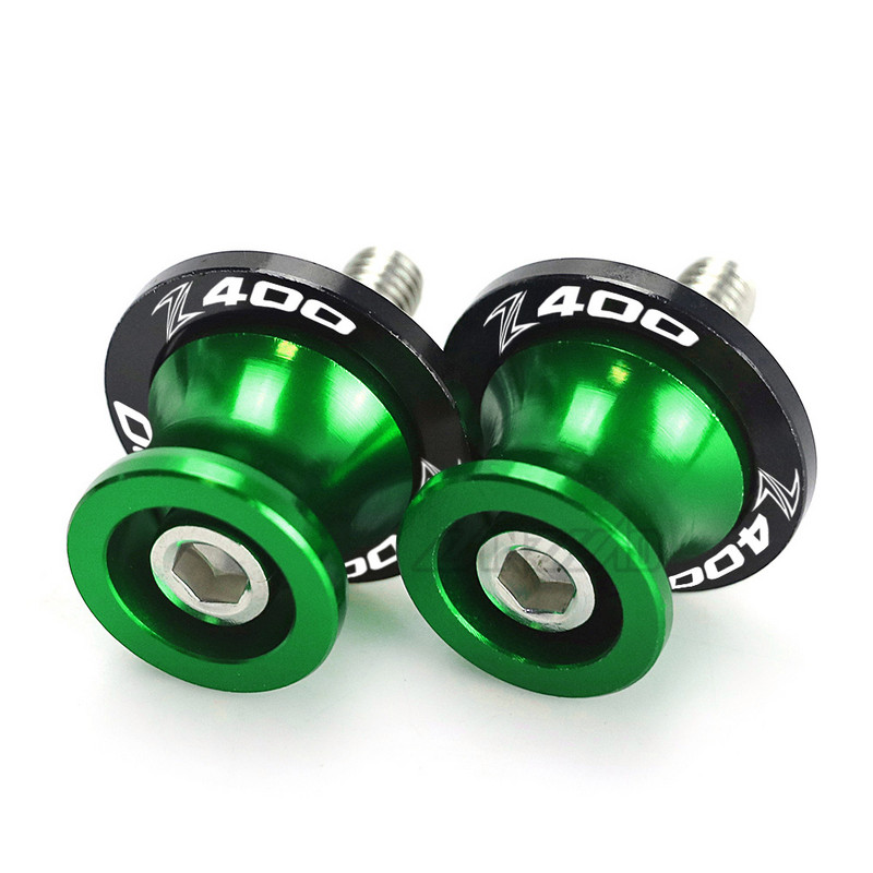 M8 Z400 Bobine braț oscilant pentru motociclete Suport din spate șuruburi Glisoare Accesorii din aluminiu CNC pentru Kawasaki Z400 2018 2019