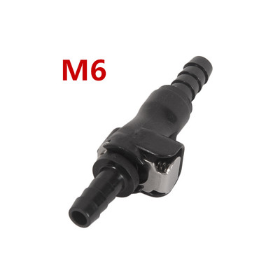 Διασύνδεση εξαρτημάτων μοτοσικλέτας Εύκαμπτος σωλήνας βενζίνης 1 PC ταχείας απελευθέρωσης 8mm / 6mm Race Fuel Coupler Connector Shut-Off Βαλβίδα βενζίνης