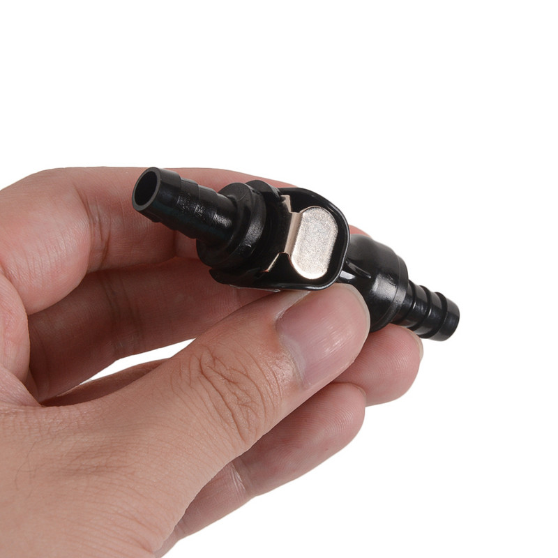 Διασύνδεση εξαρτημάτων μοτοσικλέτας Εύκαμπτος σωλήνας βενζίνης 1 PC ταχείας απελευθέρωσης 8mm / 6mm Race Fuel Coupler Connector Shut-Off Βαλβίδα βενζίνης