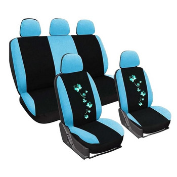 Универсални калъфи за автомобили Защита на столчета за мъже Дамски калъфи за автомобилни седалки Бродерия с пеперуди Подходящи за повечето автомобилни седалки Стайлинг