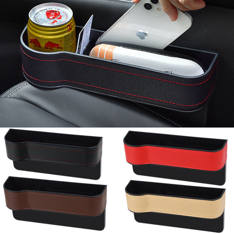 Istmepoolne korraldaja topsihoidja autodele Nahast Multifunktsionaalne Automaatne istmevahe täiteaine Hoiukast Istetasku panipaiga korrastamine