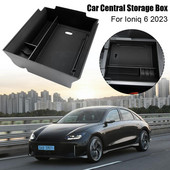 Nou pentru Ioniq 6 2023 Cutie de depozitare pentru cotieră din cauciuc anti-alunecare Cutie de depozitare centrală a mașinii Auto Interior Ioniq 6 Accesorii 2023 O6I8