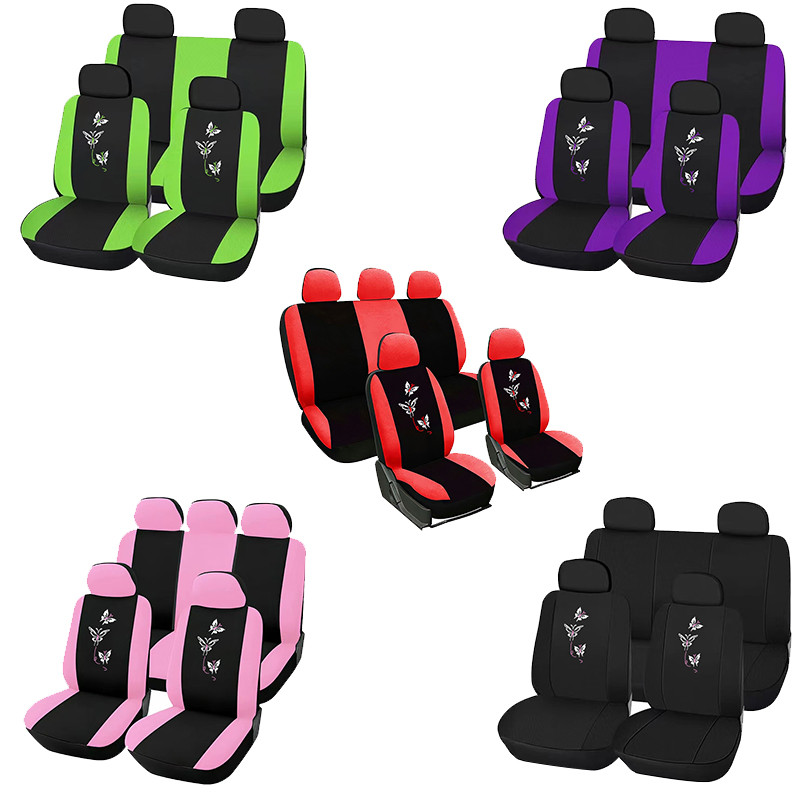 New Fashion 5 värvi autoistme kate ja rooli kate Universaalne autoistme interjöör universaalne kate Butterfly Style