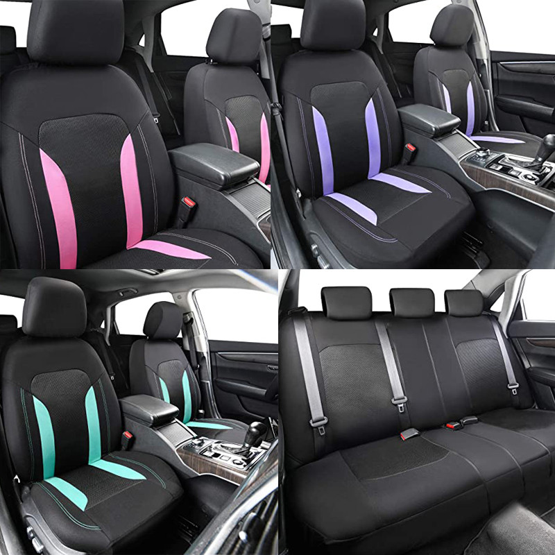 Universaalne võrgust autoistme kattekomplekt Voiture tarvikud Interjöör Unisex sobib enamikele automaasturitele kaubik Golf Golf5 koos tõmblukuga