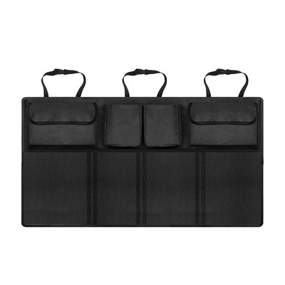 Organizator de portbagaj cu mai multe buzunare pentru mașină Geantă de depozitare pliabilă de capacitate mare Stocarea și ordonarea portbagajului Organizator de portbagaj Accesorii auto