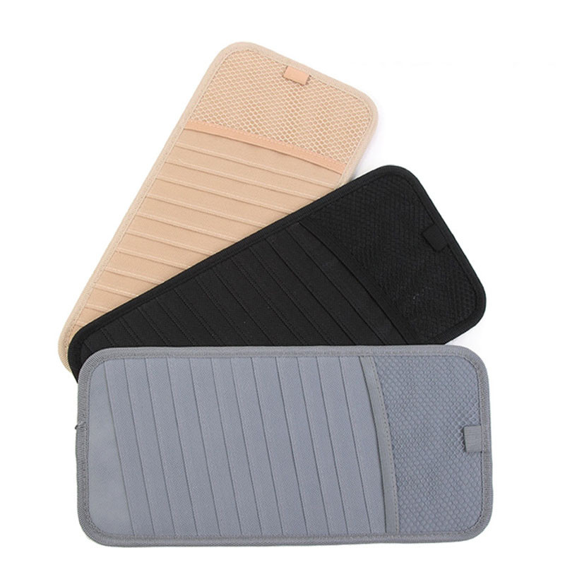 Auto auto päikesesirm lausriidest organiseerija Säilituskott kaardiklambrihoidja Multifunktsionaalne CD-pliiats Päikeseprillid Panipaiga korrastamine