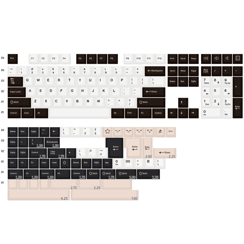 GMK klahvikorgid kloon Olivia Cherry profiiliga Double Shot PBT klahvikork MX Switchi jaoks mehaanilise klaviatuuri jaoks 173 klahviga kohandatud isetegemine