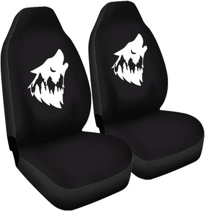 Paar Wolfi autoistmekatted Autoistmekatted esiistme katted, universaalsed, sobivad veoautode maasturitele, autotarvikud, salong, naiste istmekatted