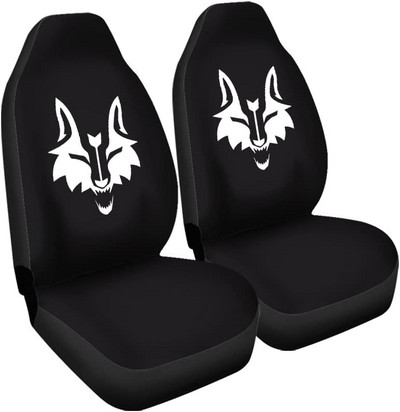 Paar Wolfi autoistmekatted Autoistmekatted esiistme katted, universaalsed, sobivad veoautode maasturitele, autotarvikud, salong, naiste istmekatted