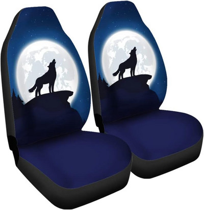 Paar Wolfi autoistmekatted Autoistmekatted esiistme katted, universaalsed, sobivad veoautode maasturitele, autotarvikud, salong, naiste istmekatted