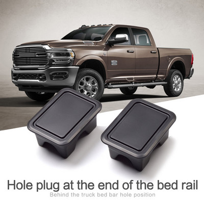 Car Truck Bed Rail Stake Pocket Covers Stake Pocket Plugs Covers Pickup for Dodge Ram 1500 2500 25/3500 2019 2020 2021