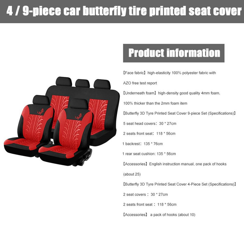 Husă pentru scaun auto Universal Fit Protector pernă auto Pânză din poliester Accesorii interioare universale