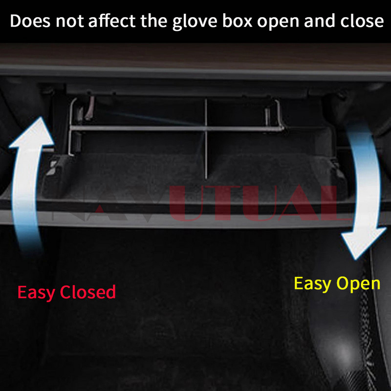 Placă despărțitoare organizatoare pentru cutie de mănuși pentru Tesla Model 3 Y 17 - 23 Consolă centrală depozitare depozitare despărțitor despărțitor Accesorii pentru raft