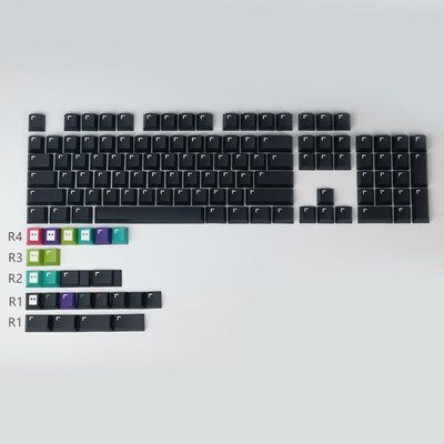 GMK Black Pixels klahvikorgid PBT DYE-sublimation mehaaniline klaviatuuri klaviatuur 128 klahvi Cherry profiil MX-lülititele