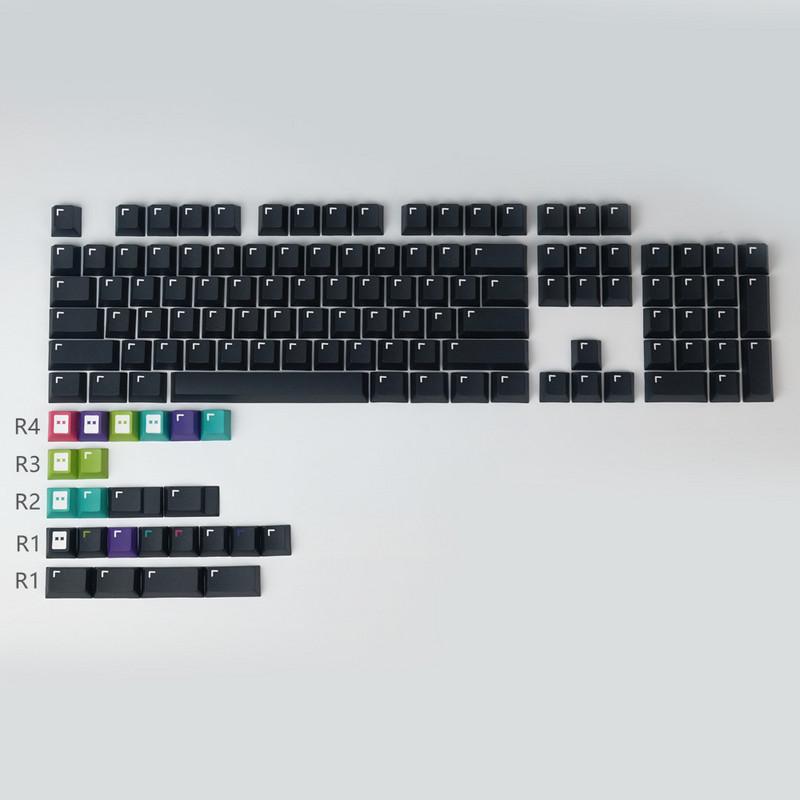 GMK Black Pixels klahvikorgid PBT DYE-sublimation mehaaniline klaviatuuri klaviatuur 128 klahvi Cherry profiil MX-lülititele