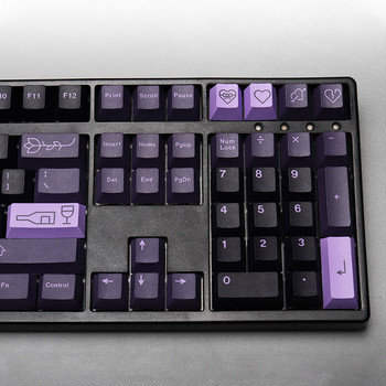 GMK The First Love Keycaps English Cherry Profile PBT 130 клавиша DYE-SUB Keycap за MX Switch Mechanical Keaboard Gaming