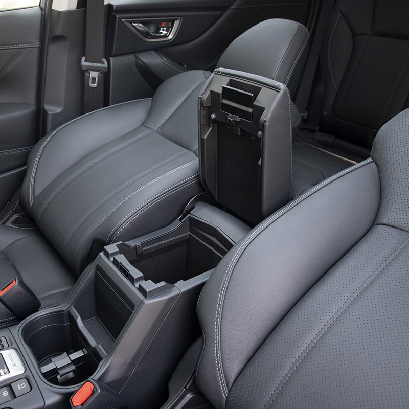 Auto keskkonsooli käetoe hoiukarbi hoidik Sisemine korraldaja kindasahtel Subaru Foresterile 2019 2020 2021 2022 2023