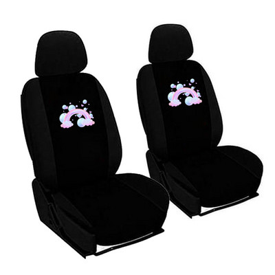 Rainbow täisistme 1/2/5 istme autoistme katted naistele autoistme katted liblikas tikandid universaalsed, sobivad enamikule autoistmetele