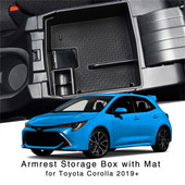 Auto keskse käetoe hoiukast Toyota Corolla E210 2019 2020 2021 2022 keskkonsooli korraldaja konteinerid salve tarvikud