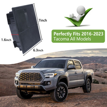 За Toyota Tacoma 2016-2023 Кутия за съхранение Подлакътник Кутия за съхранение Авто интериорни аксесоари