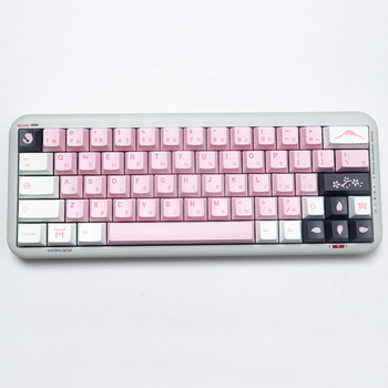 145 клавиша Cherry blossom Keycaps Японски Keycaps PBT Dye Sublimation Cherry Profile For MX Switch Механична клавиатура Keycaps