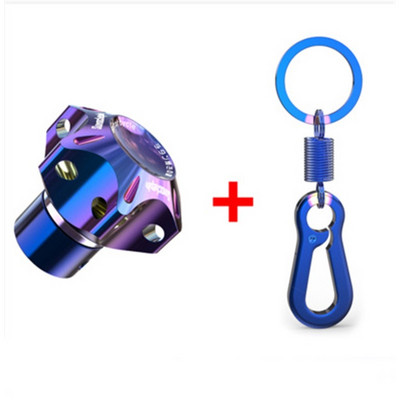 Capac universal pentru chei CNC pentru motociclete Hexagon ars din titan Breloc pentru cap Carcasă decorativă Modificată pentru chei Accesorii pentru mașină