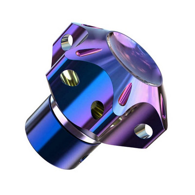 Capac universal pentru chei CNC pentru motociclete Hexagon ars din titan Breloc pentru cap Carcasă decorativă Modificată pentru chei Accesorii pentru mașină