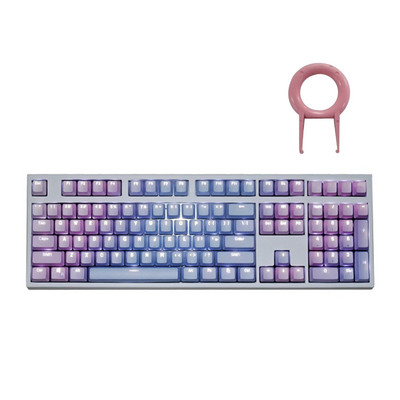 1 komplekt vahetatavad PBT klahvikatted 87 104 108 läbipaistvad kirjaga klahvid topeltklahv