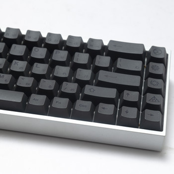 138 клавиша Минималистични сиви клавишни капачки Японски/английски PBT Dye сублимационен черешов профил за MX Switch Механични клавиатурни капачки