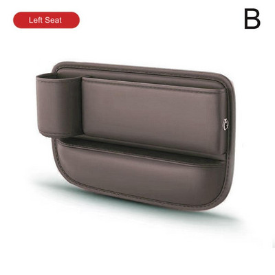 Multifunktsionaalne istmevahe hoiukott autoistme vahetäite jaoks koos telefonitopsihoidjaga PU nahast autosisu pragude karp