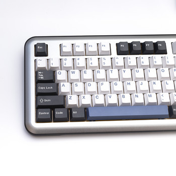 KBDiy GMK Arctic Clone Keycap Cherry Profile PBT Keycaps Blue Black White 173 Комплект капачки за клавиши за механична игрална клавиатура Персонализирана