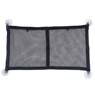 Geantă de depozitare de buzunar pentru plasă pentru mașină, geam de mașină cu ventoză, geantă pentru agățat, plasă pentru bagaje pentru acoperiș, pentru organizator interior de mașini, accesoriu