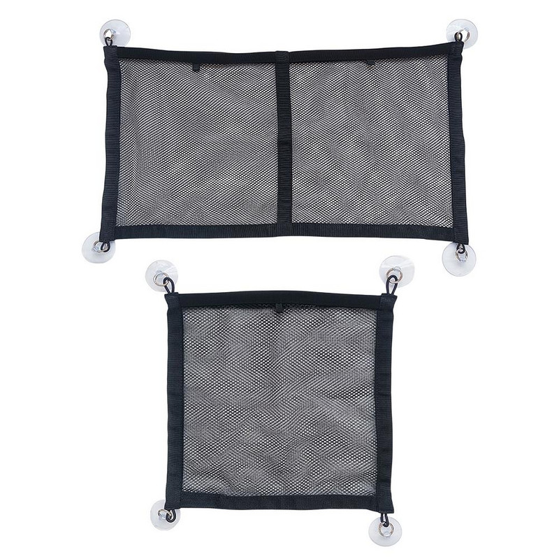 Geantă de depozitare de buzunar pentru plasă pentru mașină, geam de mașină cu ventoză, geantă pentru agățat, plasă pentru bagaje pentru acoperiș, pentru organizator interior de mașini, accesoriu