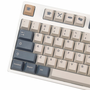 140 клавиша GMK Coffee Mocha Keycaps Cherry Profile PBT DYE Сублимационна механична клавиатура Keycap за MX Switch