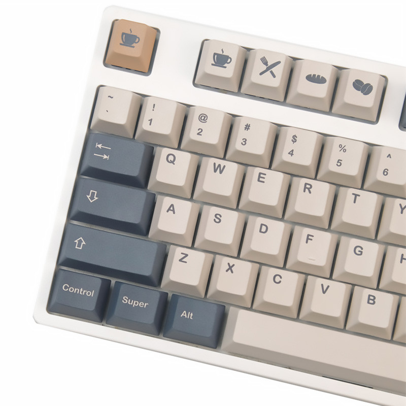 140 klahvi GMK kohvimoka klahvikorgid kirsiprofiiliga PBT DYE sublimatsiooniga mehaaniline klaviatuuri klaviatuur MX Switchi jaoks