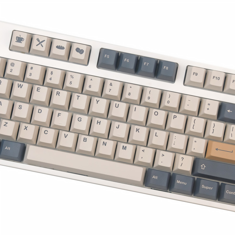 140 klahvi GMK kohvimoka klahvikorgid kirsiprofiiliga PBT DYE sublimatsiooniga mehaaniline klaviatuuri klaviatuur MX Switchi jaoks