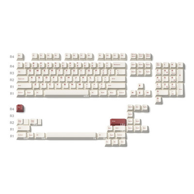 131 klahvi BOW GOW ROW klahvikatted GMK Minimall Cherry Profile PBT Dye Subbed Mehaaniline klaviatuur Klaviatuur GMK Minimall MX Switchile