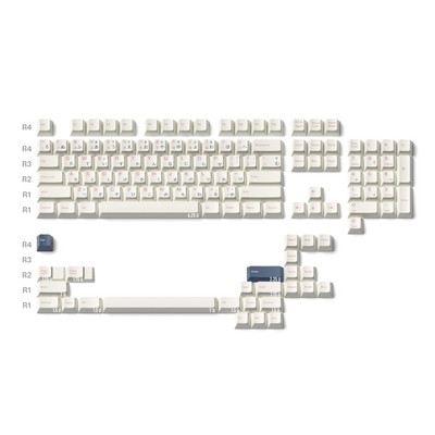 131 klahvi BOW GOW ROW klahvikatted GMK Minimall Cherry Profile PBT Dye Subbed Mehaaniline klaviatuur Klaviatuur GMK Minimall MX Switchile
