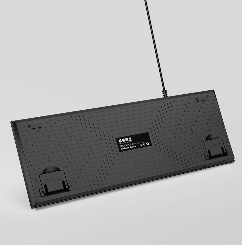 SKYLION K87 Žičana mehanička tipkovnica 20 vrsta šarene rasvjete Igranje i ured za Microsoft Windows i Apple IOS sustav