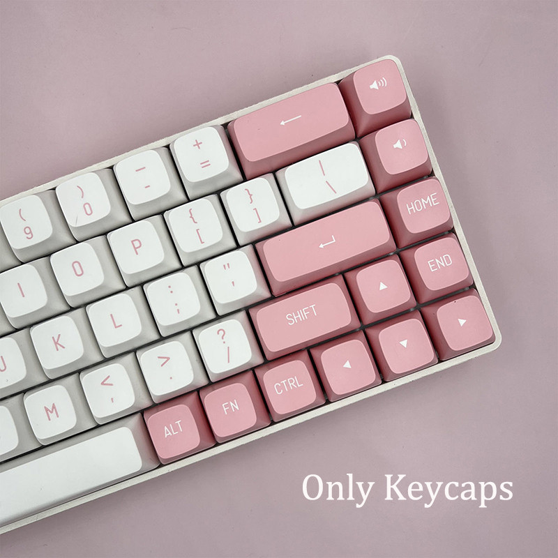 149 Keys Similar Cherry CSA προφίλ PBT Keycaps for Mx Switch Mechanical Keyboard Gaming Double Shot Pink White Cute Keycap DIY