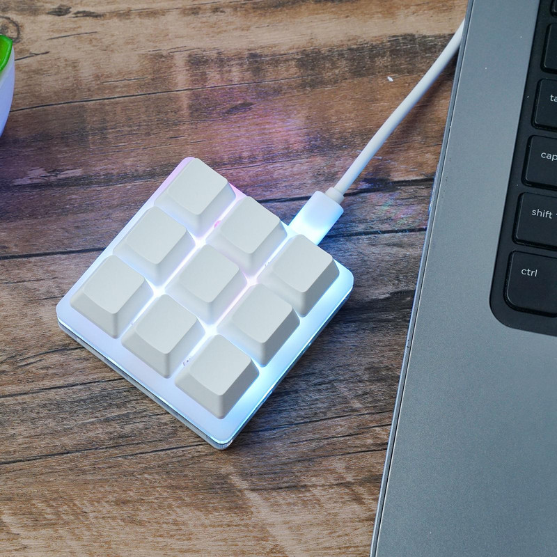 9 klahvi RGB makropadi makro mehaaniline klaviatuur USB minimängude kohandatud programmeerimisklaviatuurid Photoshopi mängude jaoks