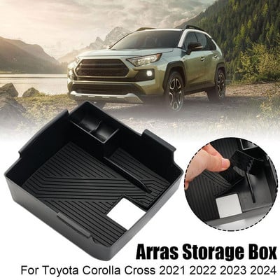 Pentru Toyota Corolla Cross 2021 2022 2023 2024 XG10 Aranjare auto Tavă de depozitare Container Suport cutie de depozitare Carcasă pentru cotieră Organi X5T6