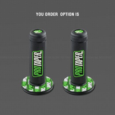 MX geel sarnane 7/8" juhtrauale helesinised kummist käepidemed mootorrattale mootorrattale supermoto pitbike dirt pit bike tasuta kohaletoimetamine