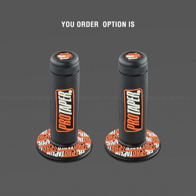 MX geel sarnane 7/8" juhtrauale helesinised kummist käepidemed mootorrattale mootorrattale supermoto pitbike dirt pit bike tasuta kohaletoimetamine