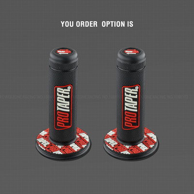 MX geel sarnane 7/8" juhtrauale helesinised kummist käepidemed mootorrattale mootorrattale supermoto pitbike dirt pit bike tasuta kohaletoimetamine