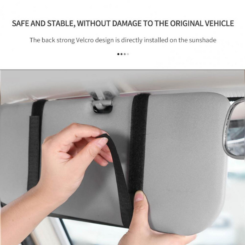 CD-de salvestusseade Multifunktsionaalne suure mahutavusega kunstnahast auto päikesesirm CD-DVD-salvestuse korraldaja auto sisemuse jaoks