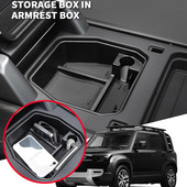 Organizator pentru consola centrală auto pentru Land Rover Defender 110 2020 Cutie de depozitare cotieră Tavă Accesorii auto
