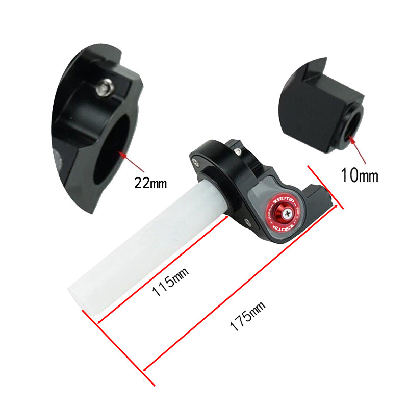 Sclmotos- 22mm Motocicletă Racing Aluminiu Vizibil Răsucire Rapidă Accelerație Pe Gaz Settle Grips Dirt Pit Bike ATV UTV XR50 CRF50 KLX