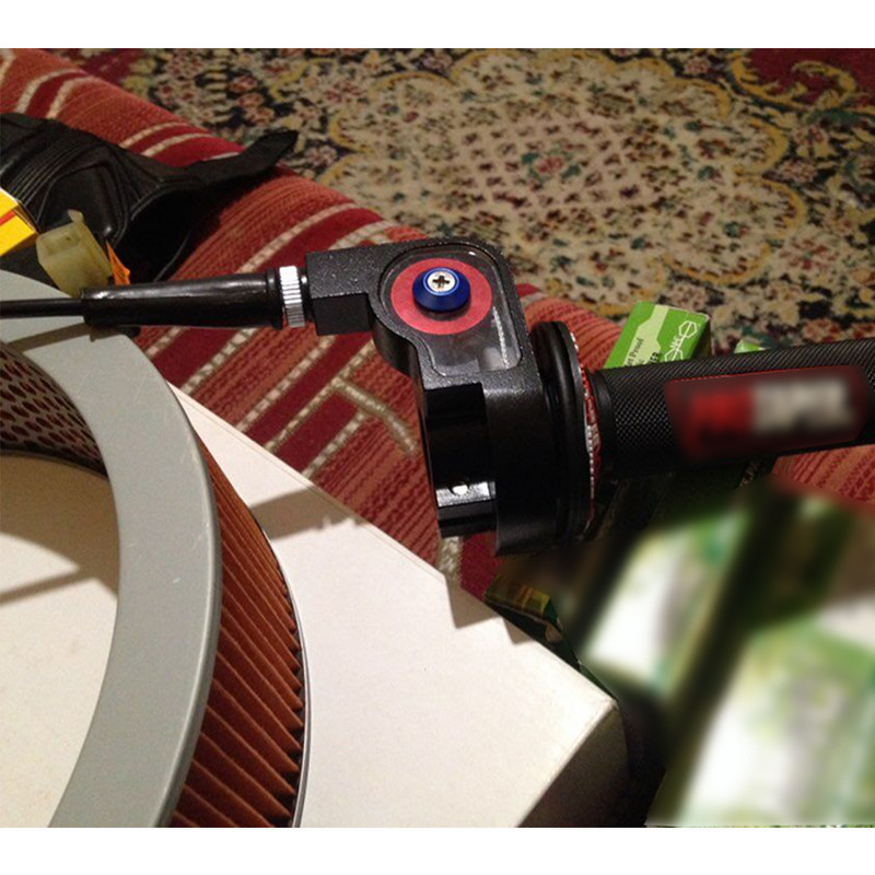 Sclmotos- 22mm Motocicletă Racing Aluminiu Vizibil Răsucire Rapidă Accelerație Pe Gaz Settle Grips Dirt Pit Bike ATV UTV XR50 CRF50 KLX